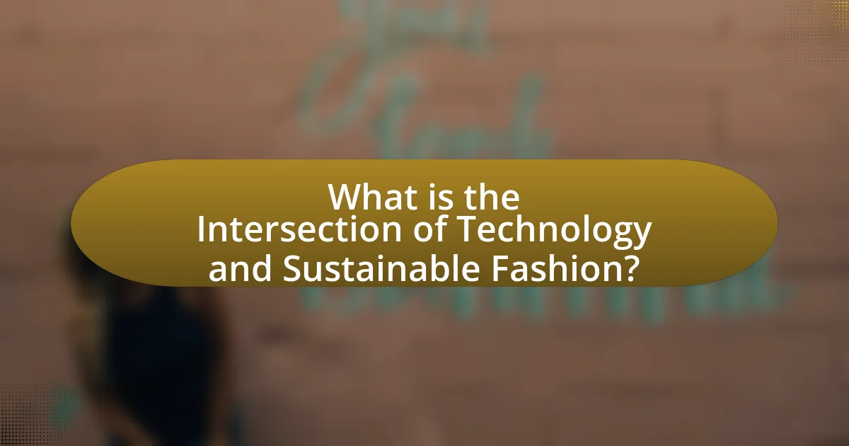 What is the Intersection of Technology and Sustainable Fashion?